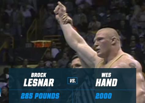 brock lesnar college wrestling|WWE star Brock Lesnars 2OT NCAA title win in 2000